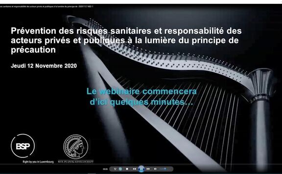 Webinaire | Prévention des risques sanitaires et responsabilité des acteurs privés et publiques à la lumière du principe de précaution